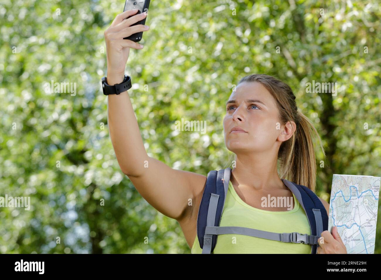Female hiker photo camera taking hi-res stock photography and images ...