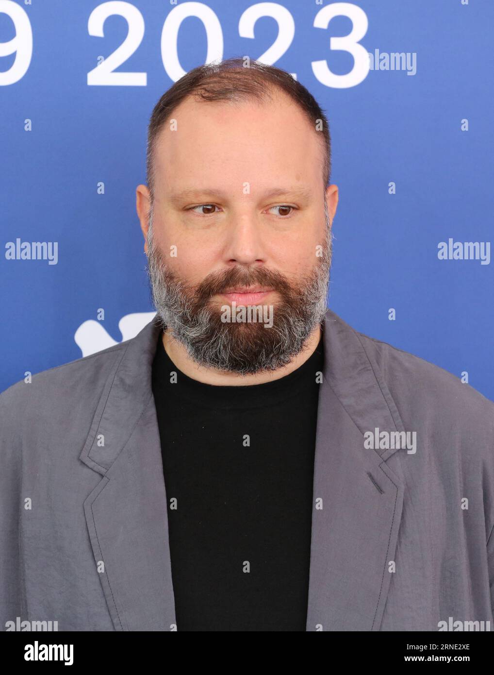 Venice, Italy, 1st September, 2023. Director Yorgos Lanthimos at the photo call for the film Poor Things at the 80th Venice International Film Festival. Photo Credit: Doreen Kennedy / Alamy Live News. Stock Photo