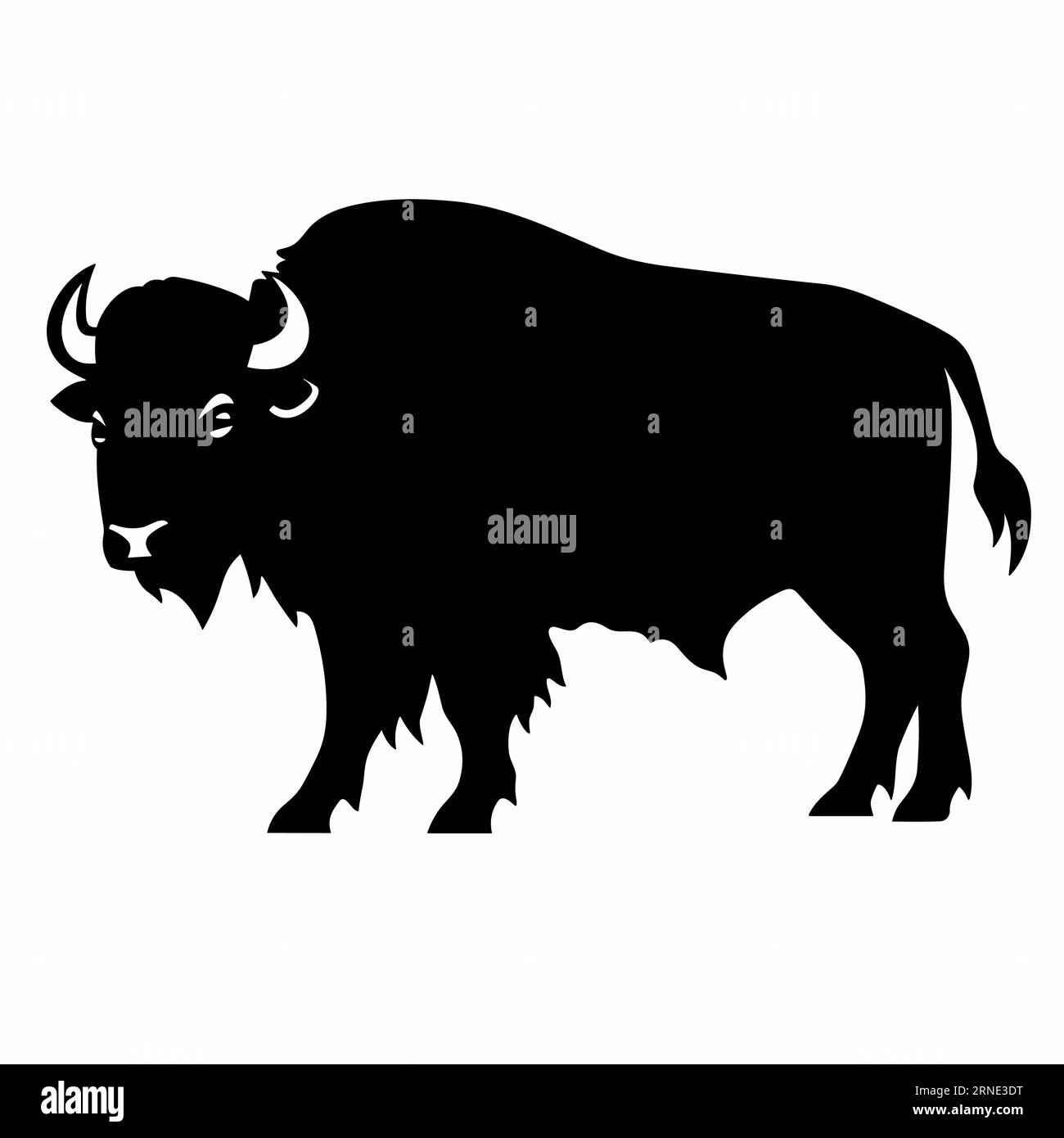 Buffalo clipart Black and White Stock Photos & Images Alamy