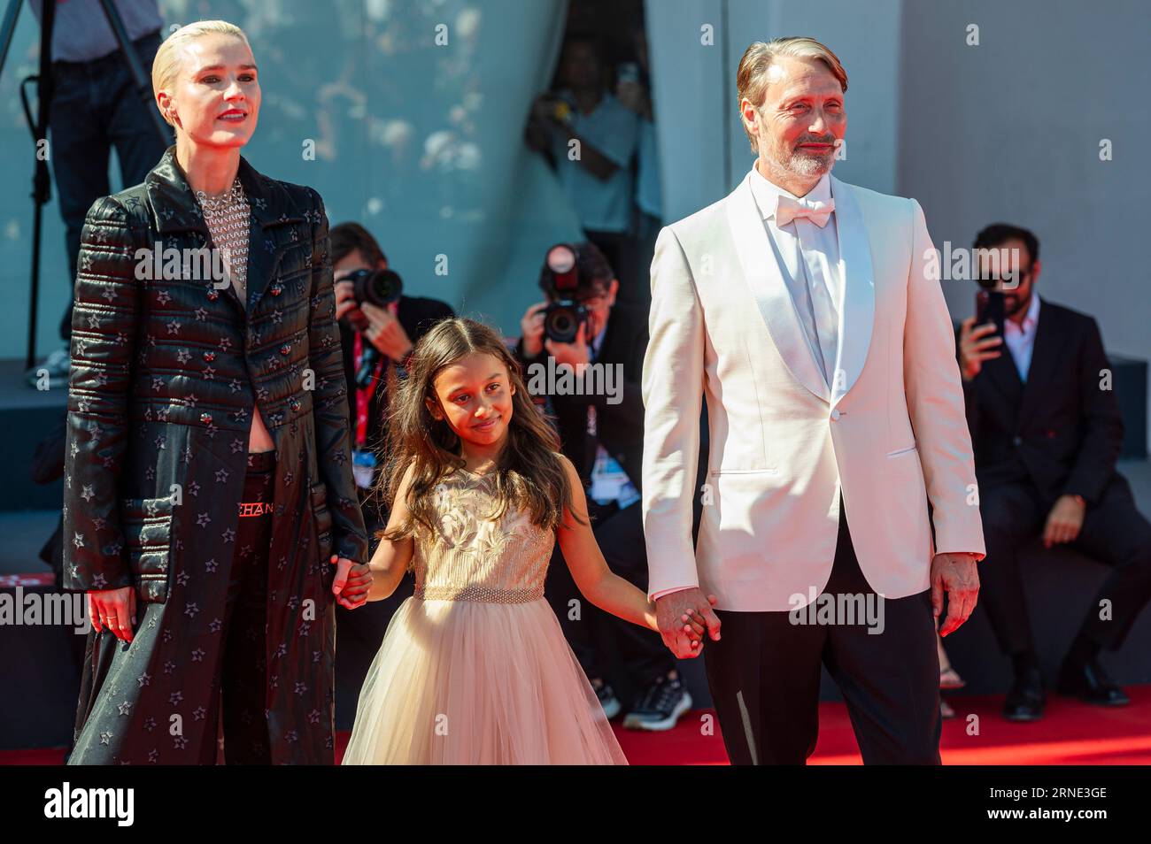 Venice, Italy. 1st September, 2023. Amanda Collin, Hagberg Melina and