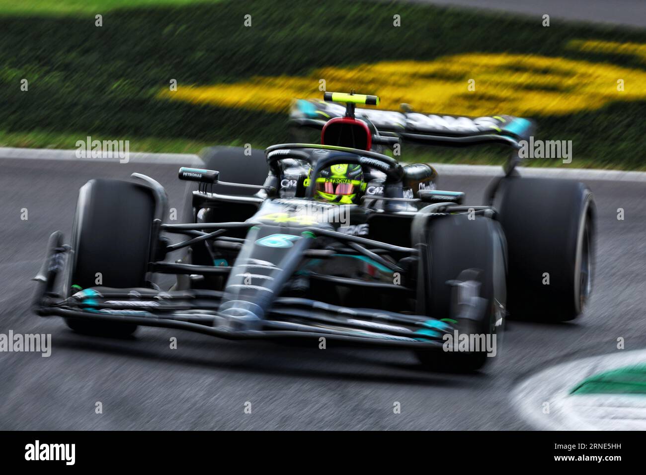 Monza, Italy. 01st Sep, 2023. Lewis Hamilton (GBR) Mercedes AMG F1 W14. Formula 1 World Championship, Italian Grand Prix, Rd 15, Friday 1st September 2023