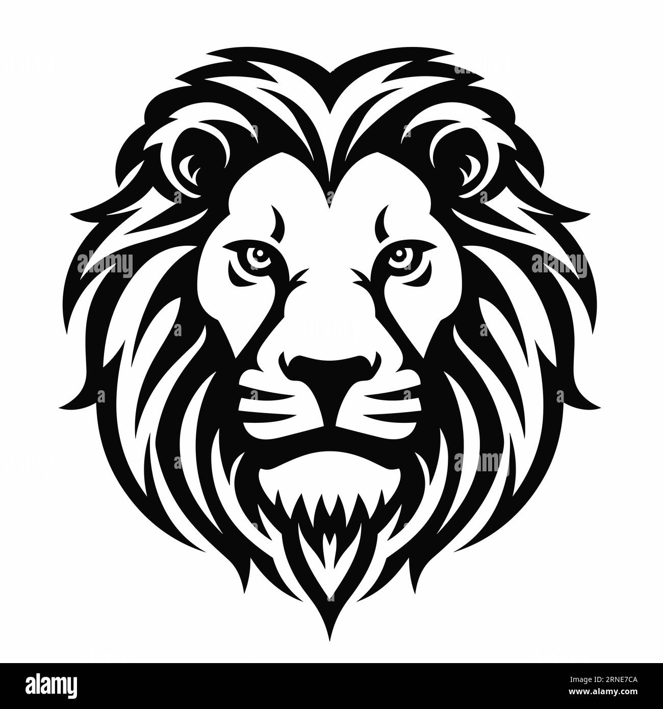 Full body lion white background Stock Vector Images - Alamy
