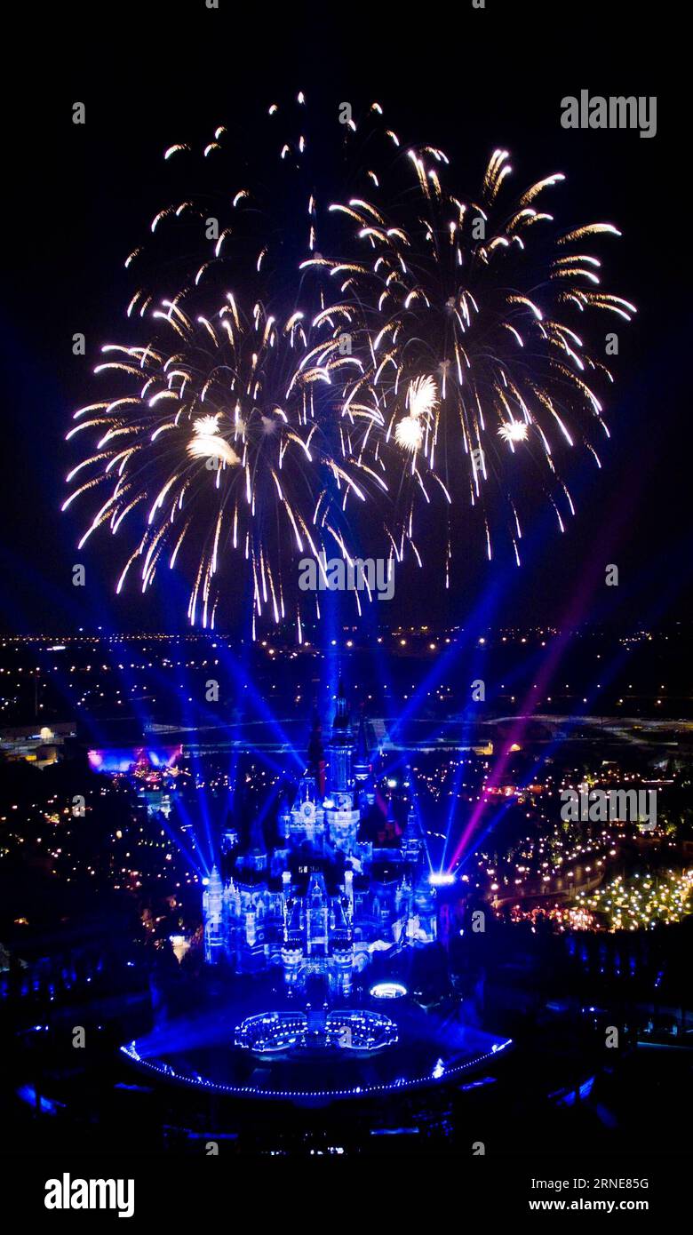 Shanghai disneyland fireworks hi-res stock photography and images - Alamy