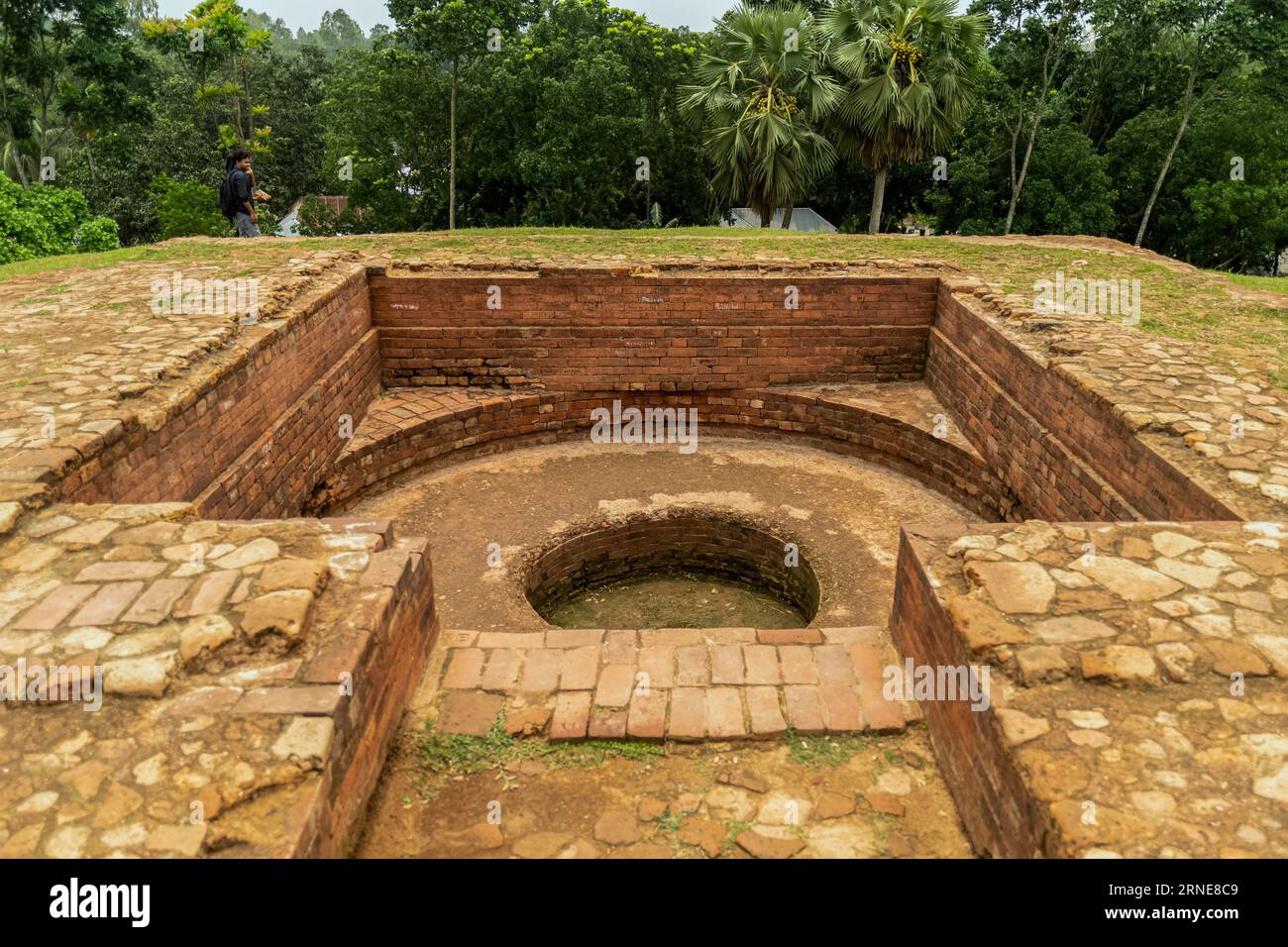 Gokul Medh is an archaeological site excavated in Gokul village under Bogra Sadar police station. Locally it is better known as Behula Basar Ghar . Bu Stock Photo