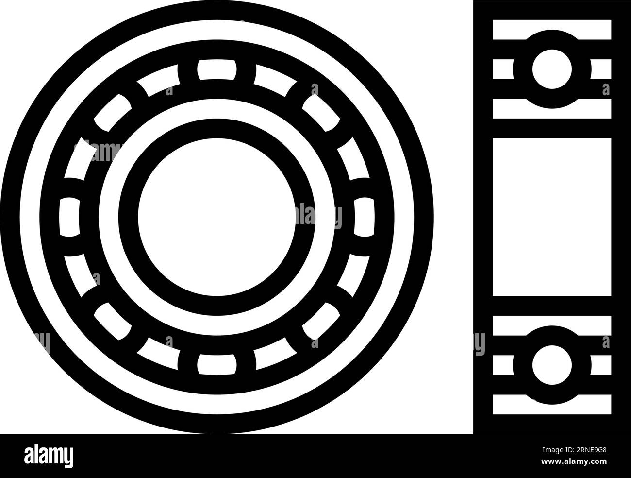 bearing design mechanical engineer line icon vector illustration Stock Vector Image & Art Alamy