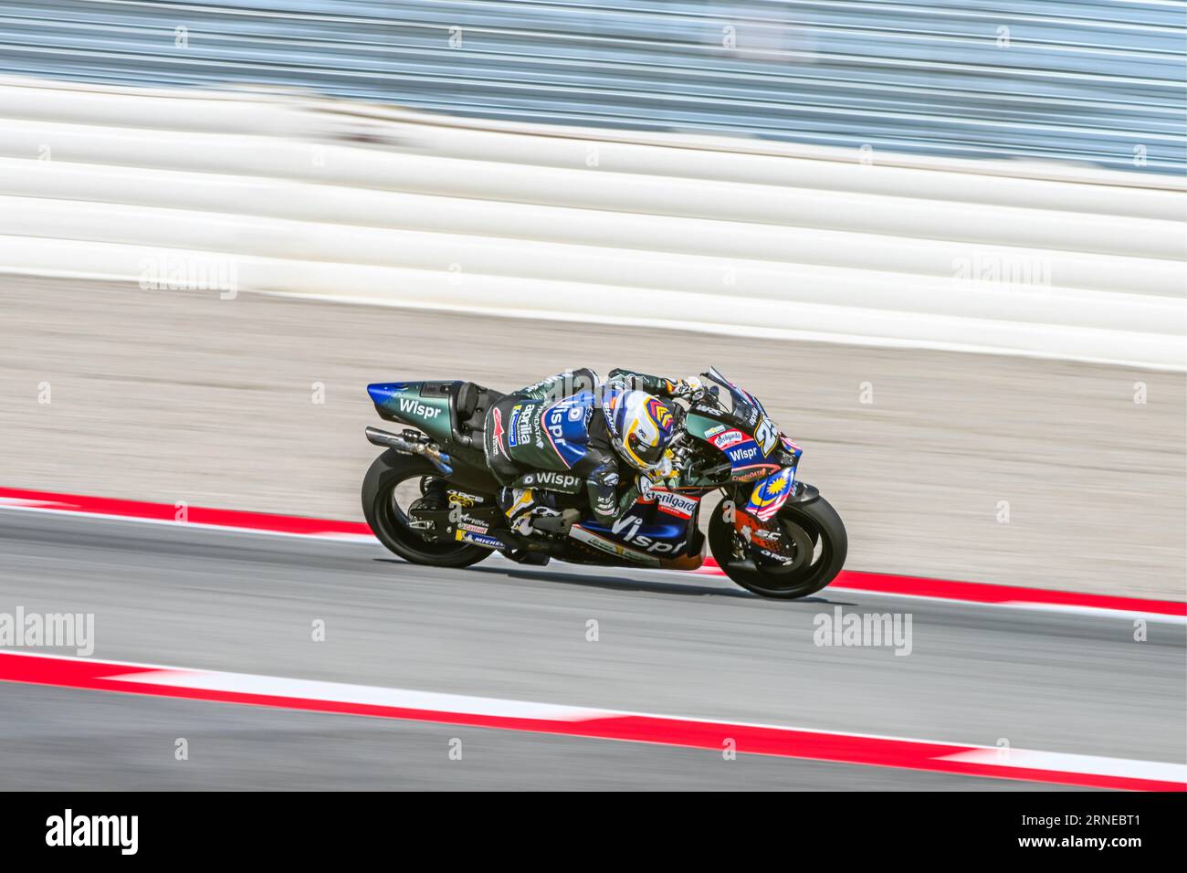 Raúl Fernández (25) of Spain and CryptoDATA RNF MotoGP Team during the MOTO  GP PRACTICE of the Catalunya Grand Prix at Montmelo racetrack, Spain on  September 01, 2023 (Photo: Alvaro Sanchez) Credit: