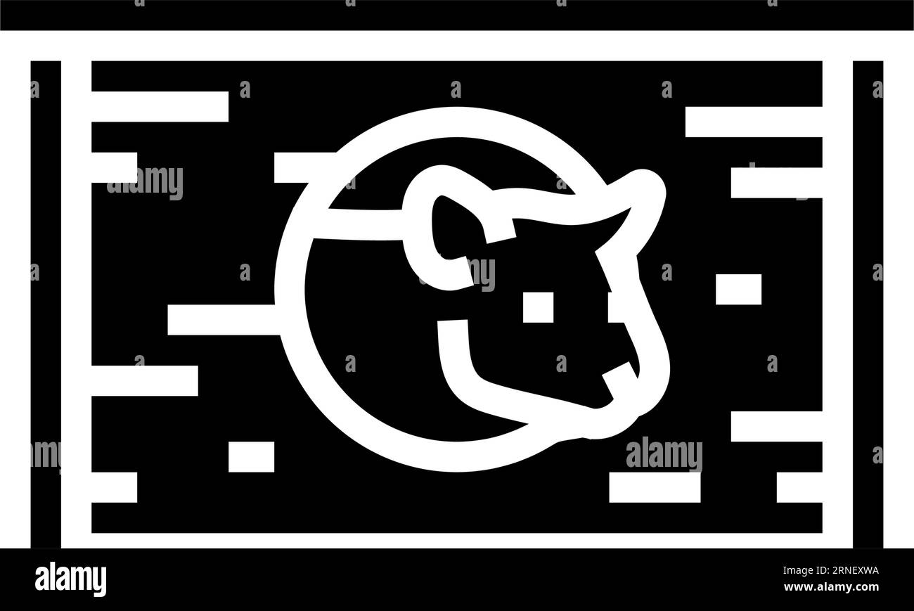 hamster house pet cute glyph icon vector illustration Stock Vector