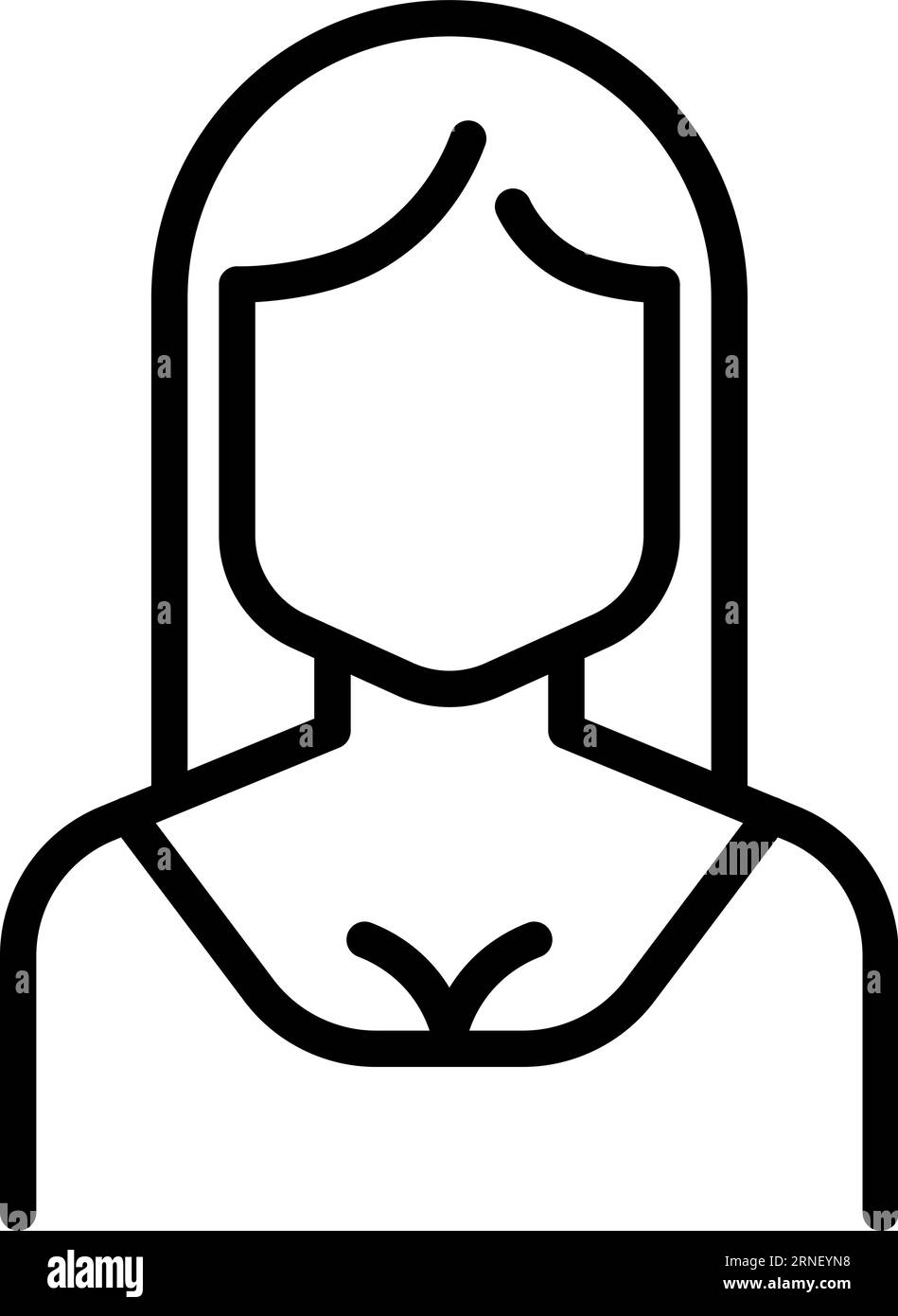Avatar Generic Detailed Outline icon
