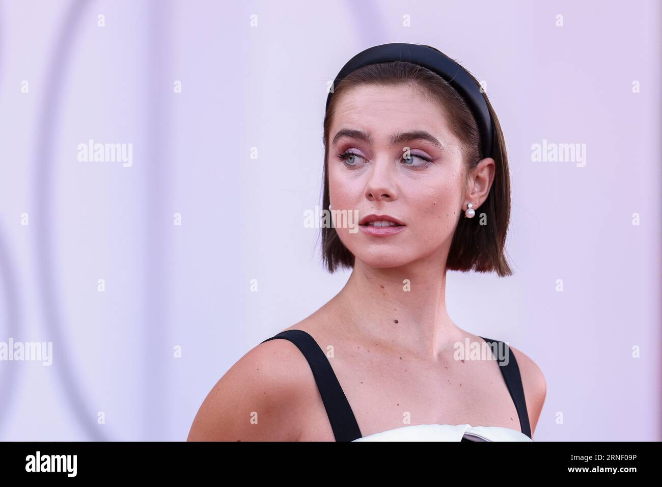 Clara Galle poses for photographers upon arrival for the premiere of ...