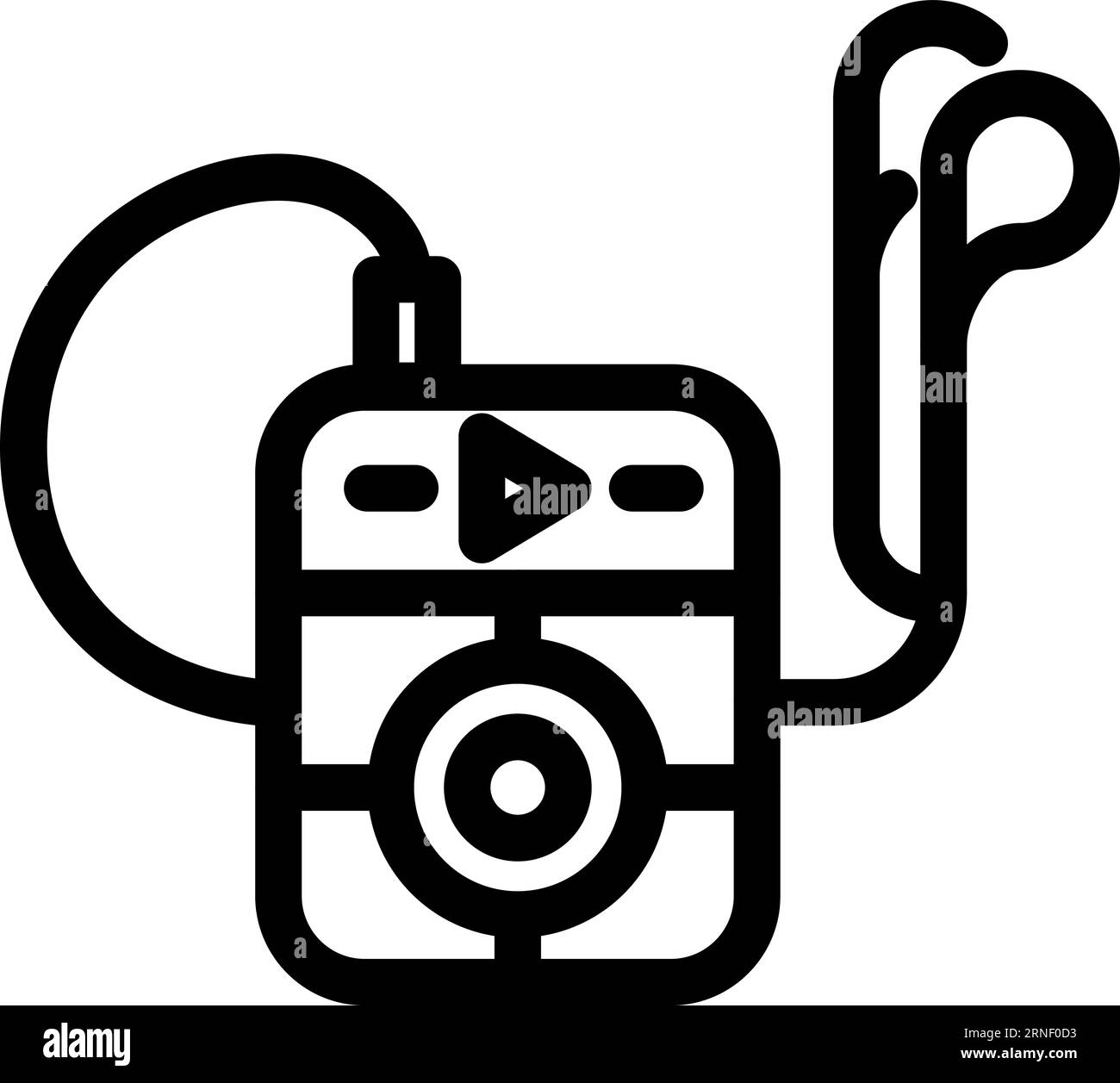 Music player linear icon. Audio device symbol Stock Vector Image & Art