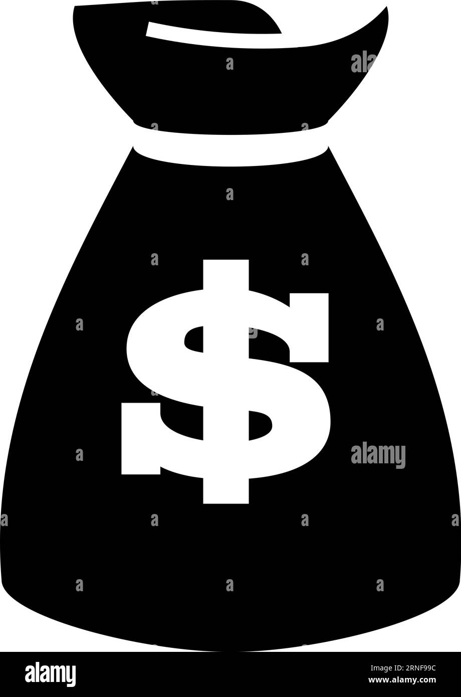 Money bag icon. Cash sack with dollar sign Stock Vector Image & Art Alamy