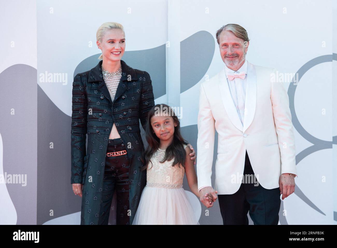 Venice, Italy. 01st Sep, 2023. Amanda Collin, Hagberg Melina and Mads