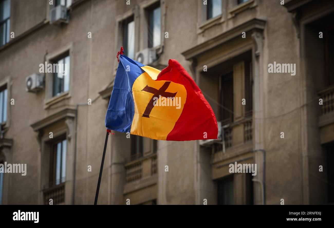 3 Rotary Club Banners / Bannerettes: Slatina Romania, Romanian Flag &  Rotherham