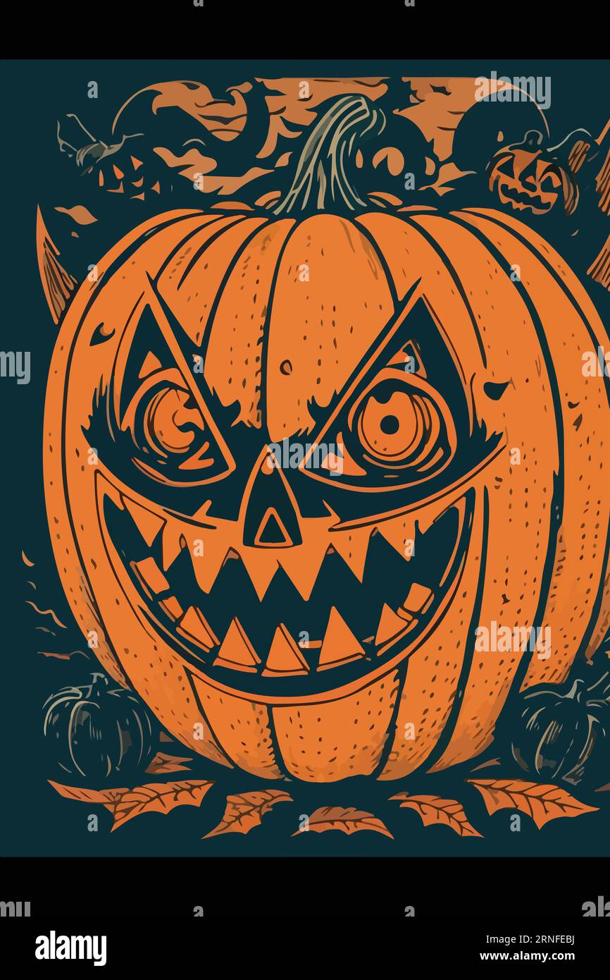 Embrace the spooktacular spirit of Halloween with our bewitching vector illustrations. Perfect 