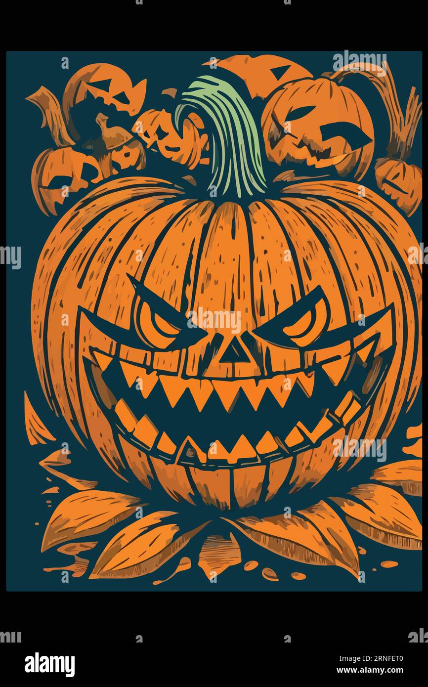 Embrace the spooktacular spirit of Halloween with our bewitching vector