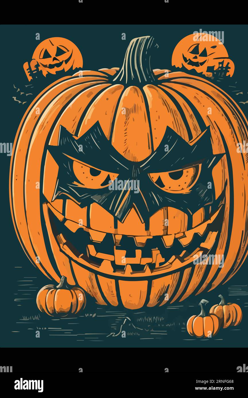 Embrace the spooktacular spirit of Halloween with our bewitching vector illustrations. Perfect 