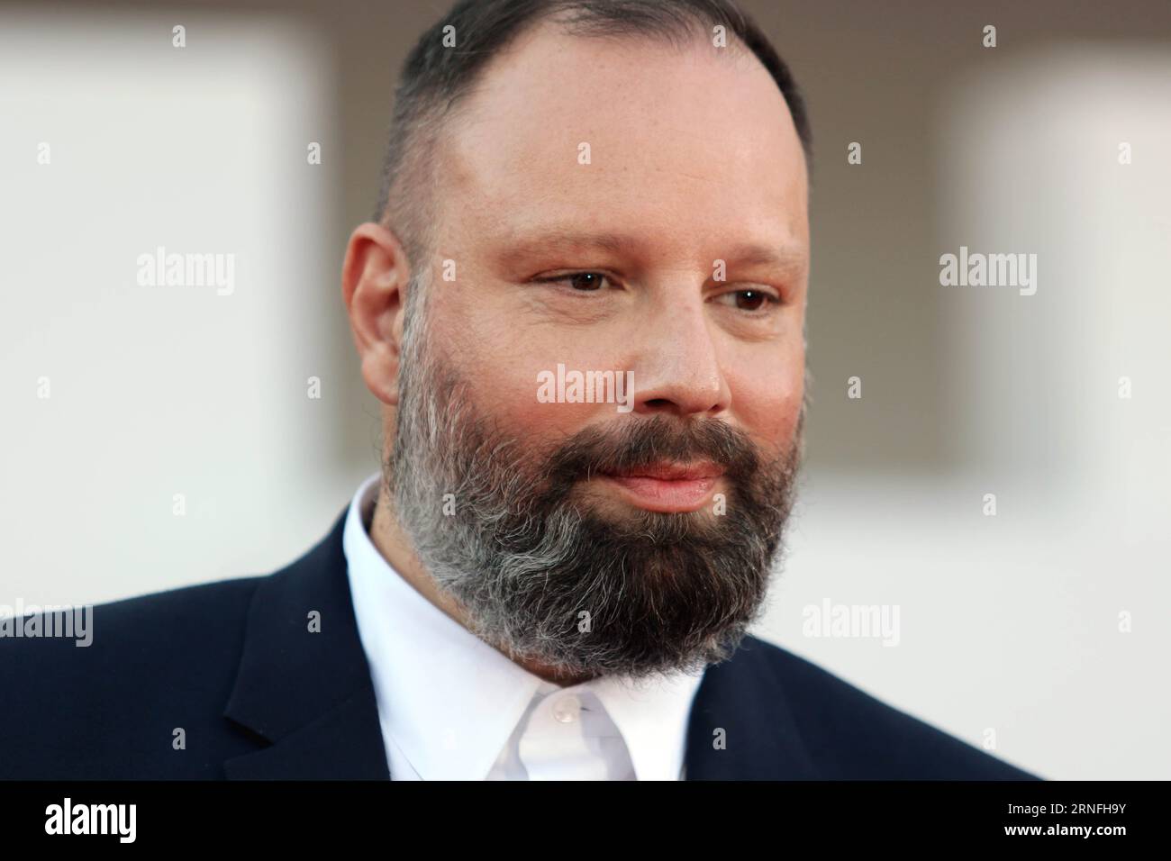 Italy, Lido di Venezia, September 1, 2023: The greek director Yorgos Lanthimos, attends the red carpet for the movie 'Poor Things' at the 80th Venice International Film Festival on September 1, 2023 in Venice, Italy.    Photo © Ottavia Da Re/Sintesi/Alamy Live News Stock Photo