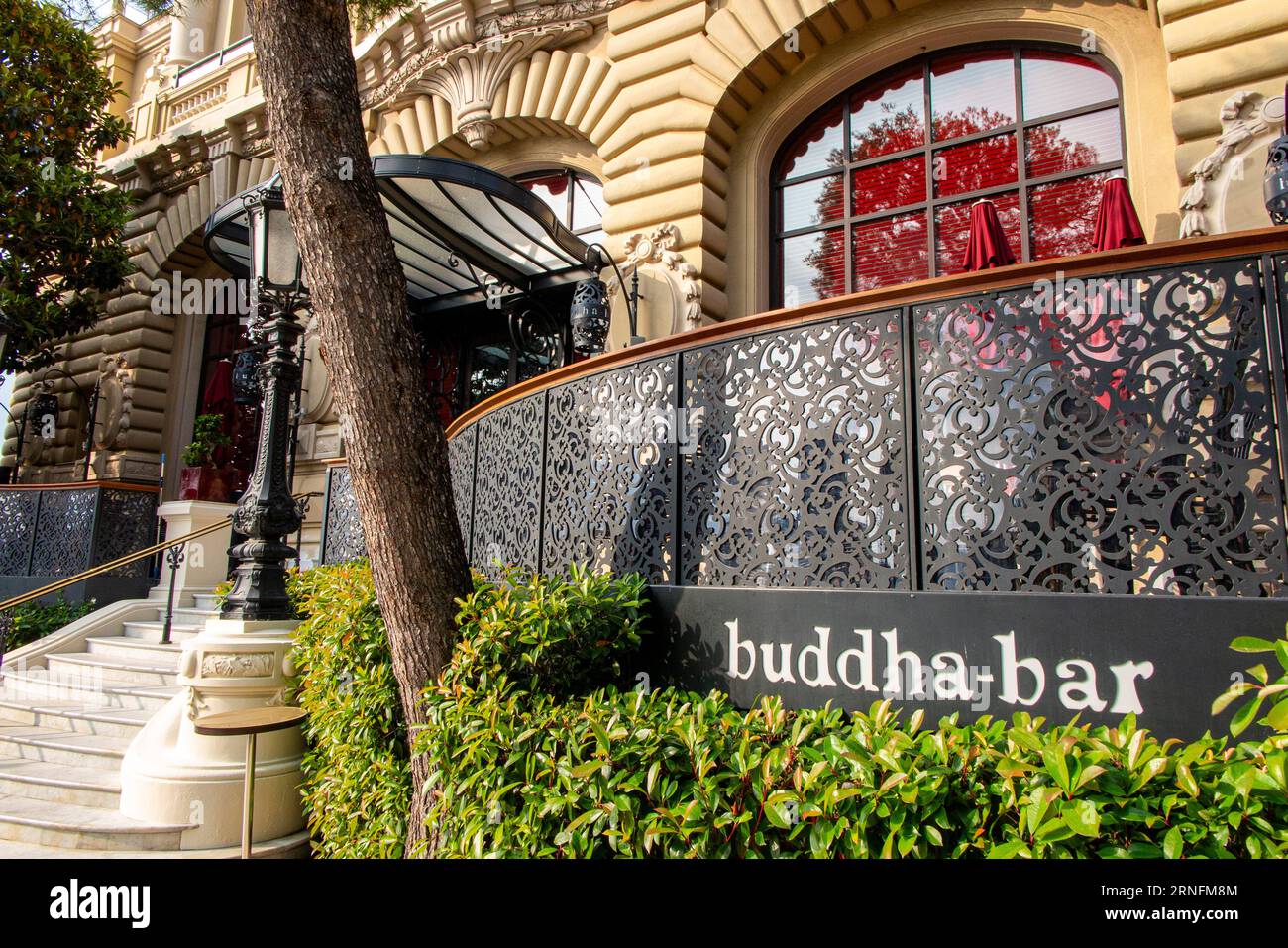 Buddha Bar club and restaurant exterior in Monaco, France Stock Photo