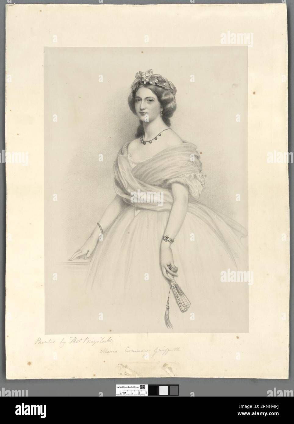 Maria Conway-Griffith circa 1860 by Thomas Brigstocke Stock Photo - Alamy