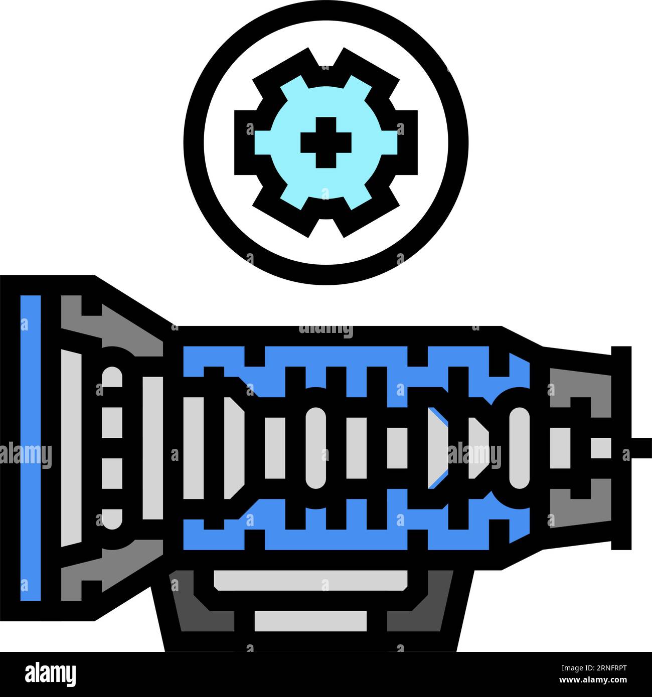 transmission service car mechanic color icon vector illustration Stock ...