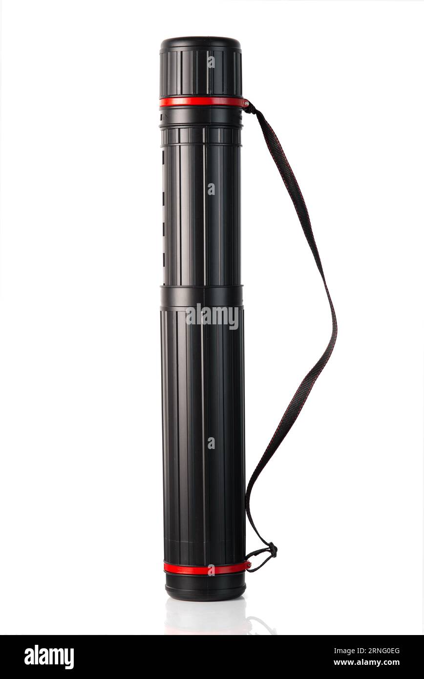Black Plastic Telescopic Art Tube. Poster and Art Tubes for Storing and