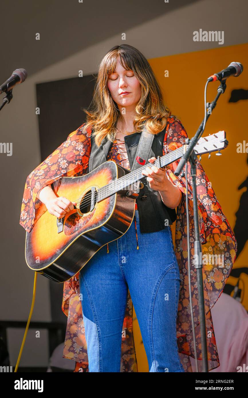 Molly Tuttle, Bluegrass guitarist. Stock Photo