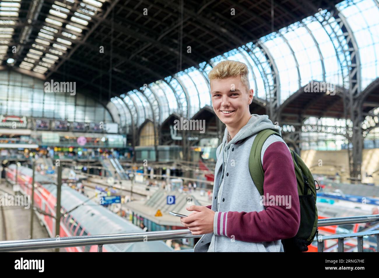 Teen backpack train hi-res stock photography and images - Alamy