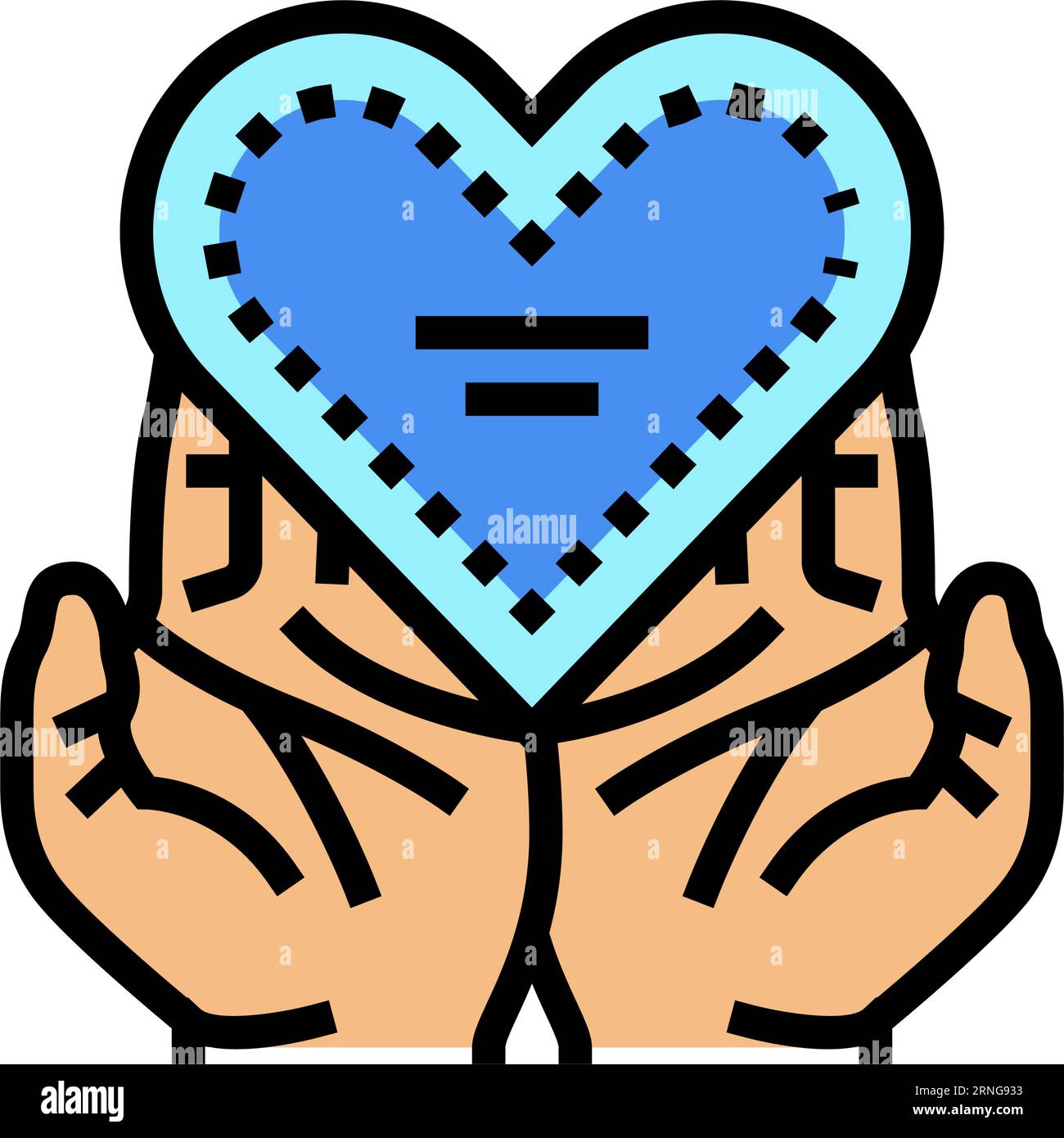 gratitude heart succes challenge color icon vector illustration Stock ...