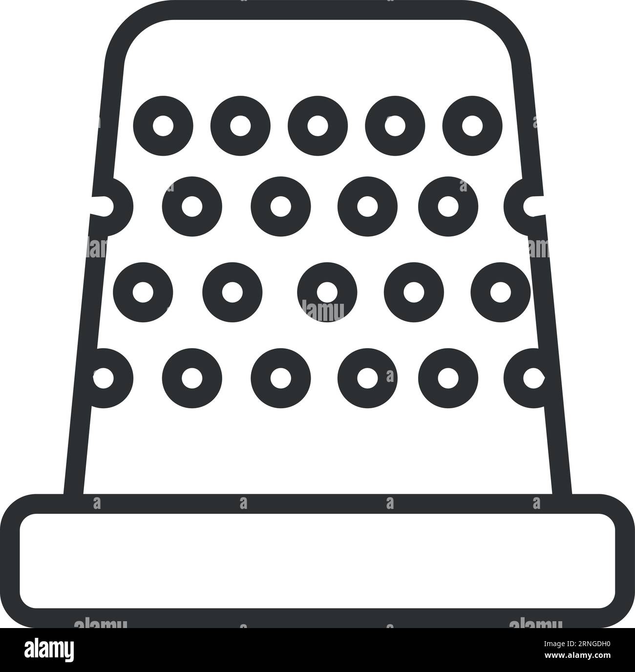 Tailor thimble icon outline Cut Out Stock Images & Pictures - Alamy