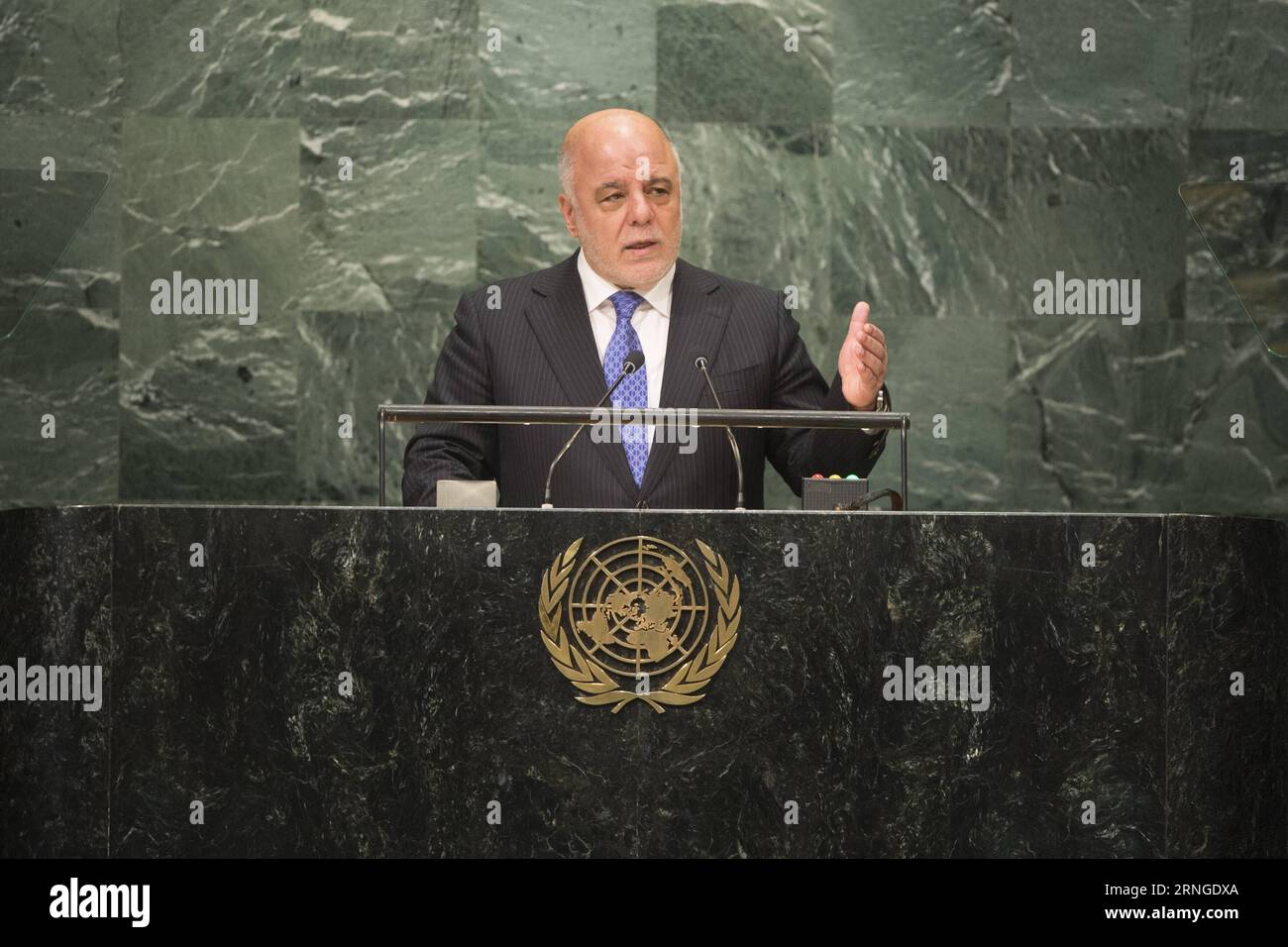 UNITED NATIONS, Sept. 22, 2016 -- Iraqi Prime Minister Haider al-Abadi ...
