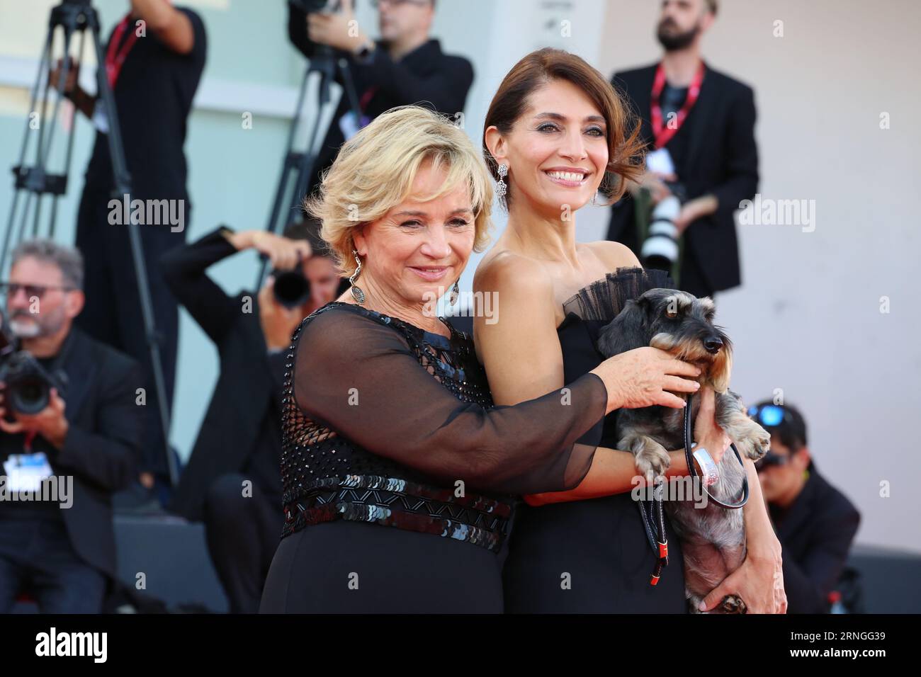 Venice, Italy, 1st September, 2023. Alberta Ferretti and Caterina