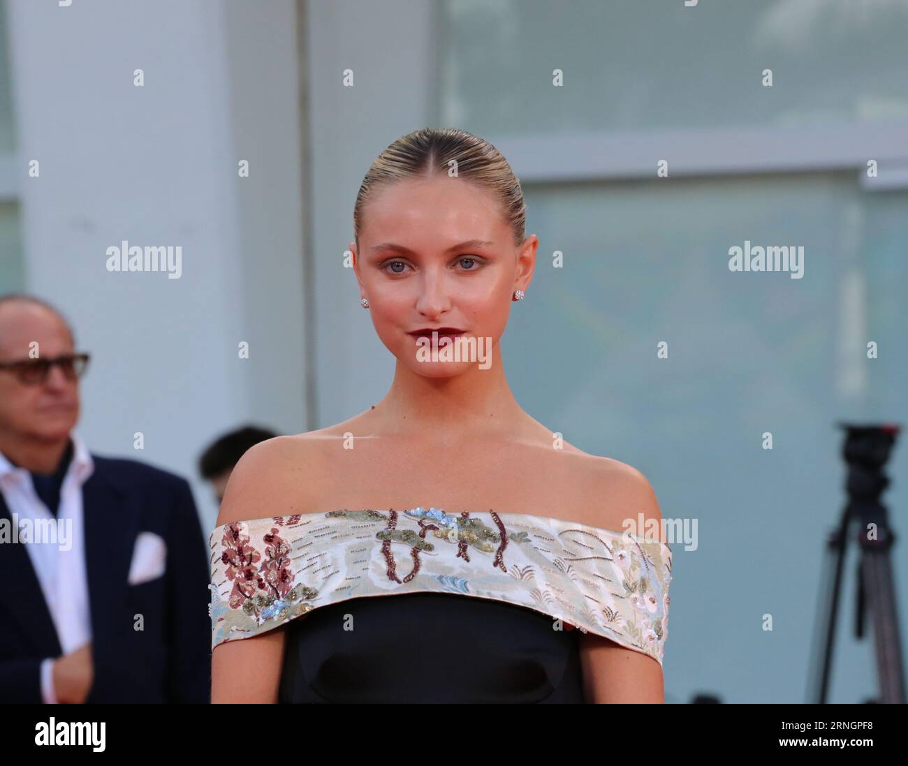 Venice, Italy, 1st September, 2023. Beatrice Vendramin arriving on the