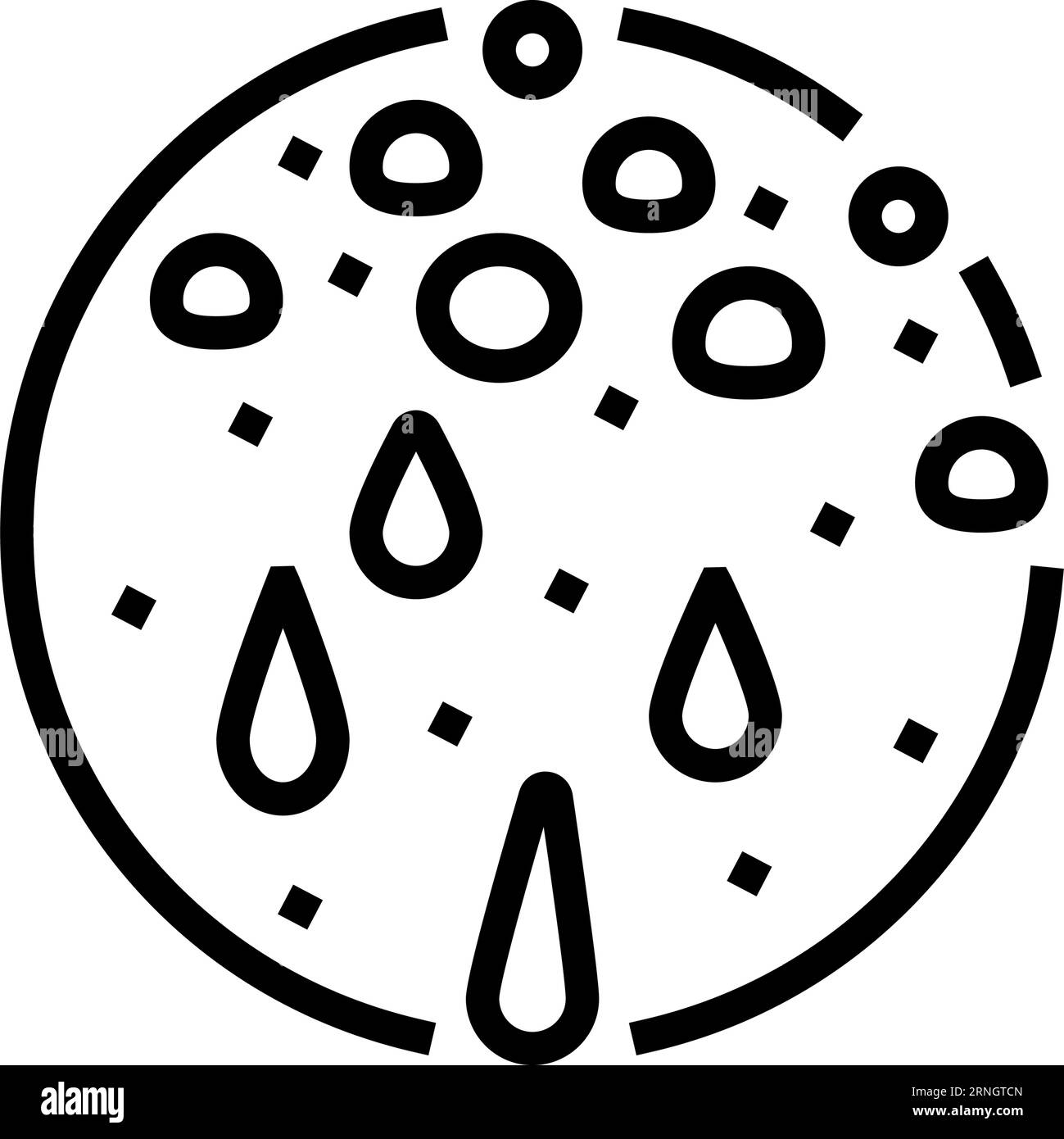 excessive sweating disease symptom line icon vector illustration Stock ...