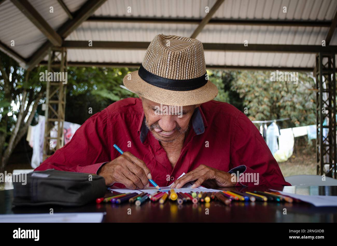 Vejez creativa Stock Photo