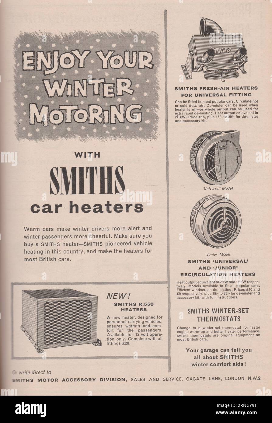 Smiths universal recirculation heater hires stock photography and