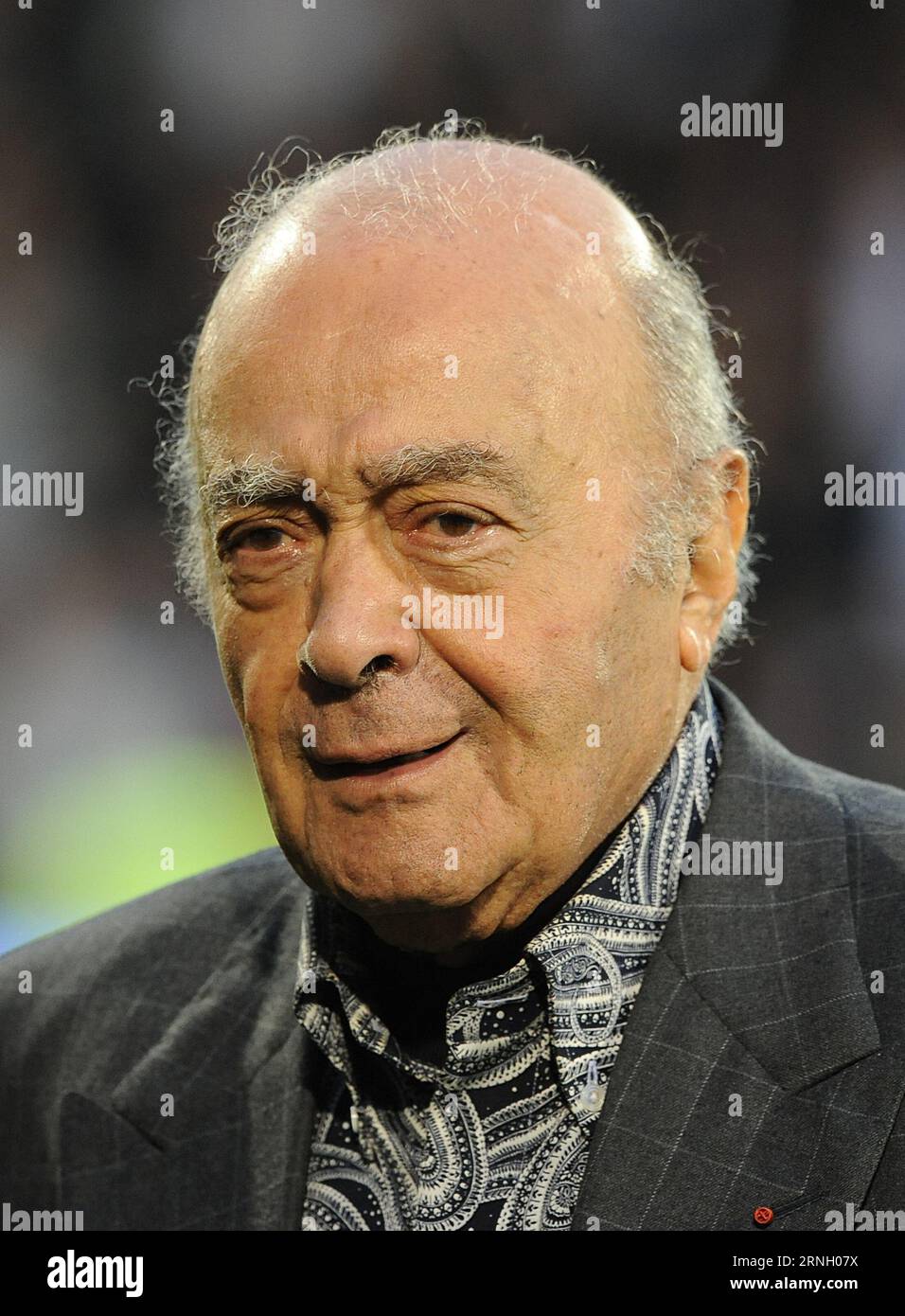 File photo dated 06/11/11 of Fulham owner Mohamed Al Fayed. Former Harrods and Fulham FC owner Mohamed Al Fayed has died at 94, the west London football club confirmed. Issue date: Friday September 1, 2023. Stock Photo