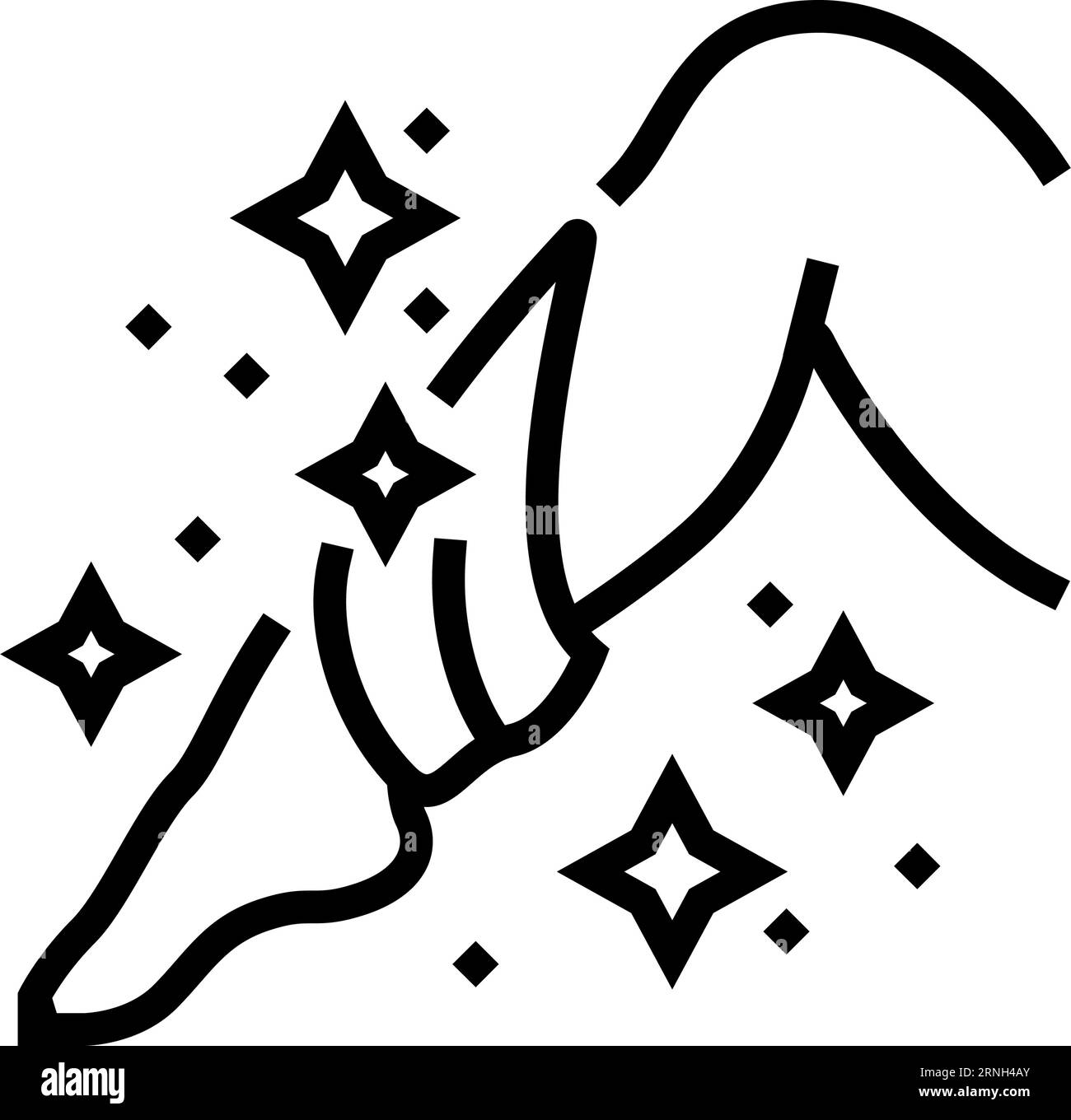 smooth skin hair salon line icon vector illustration Stock Vector Image