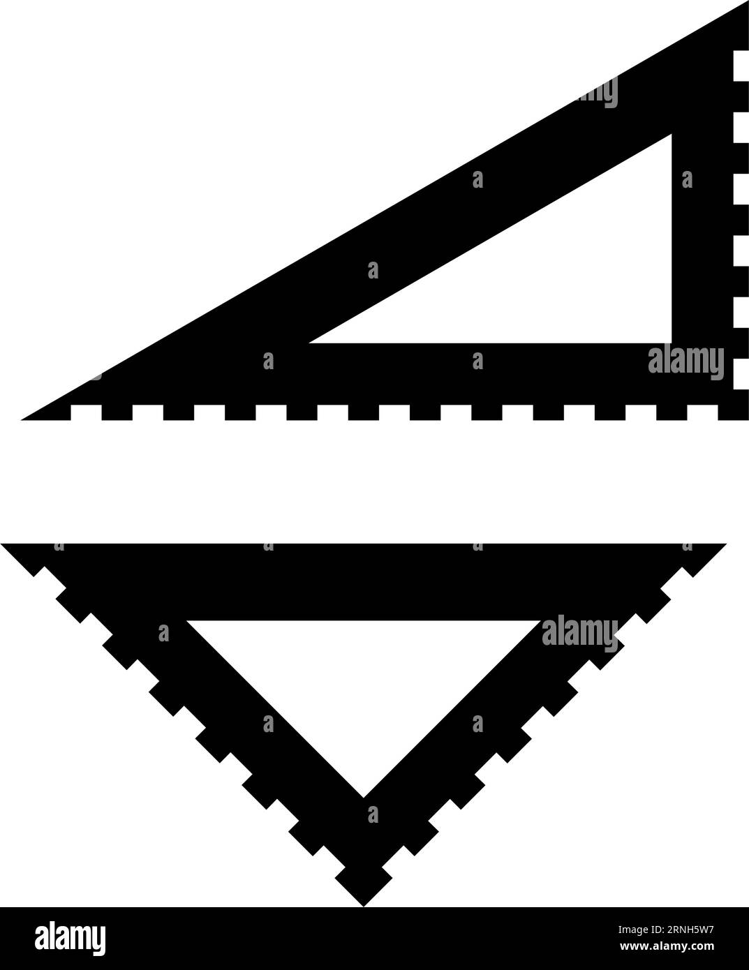 drafting triangle architectural drafter glyph icon vector illustration