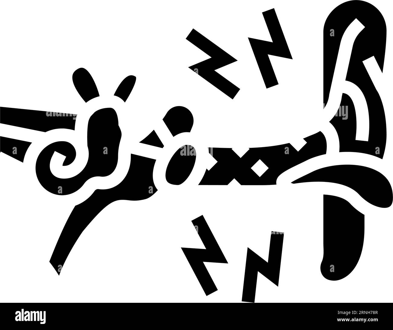 ear infection audiologist doctor glyph icon vector illustration Stock