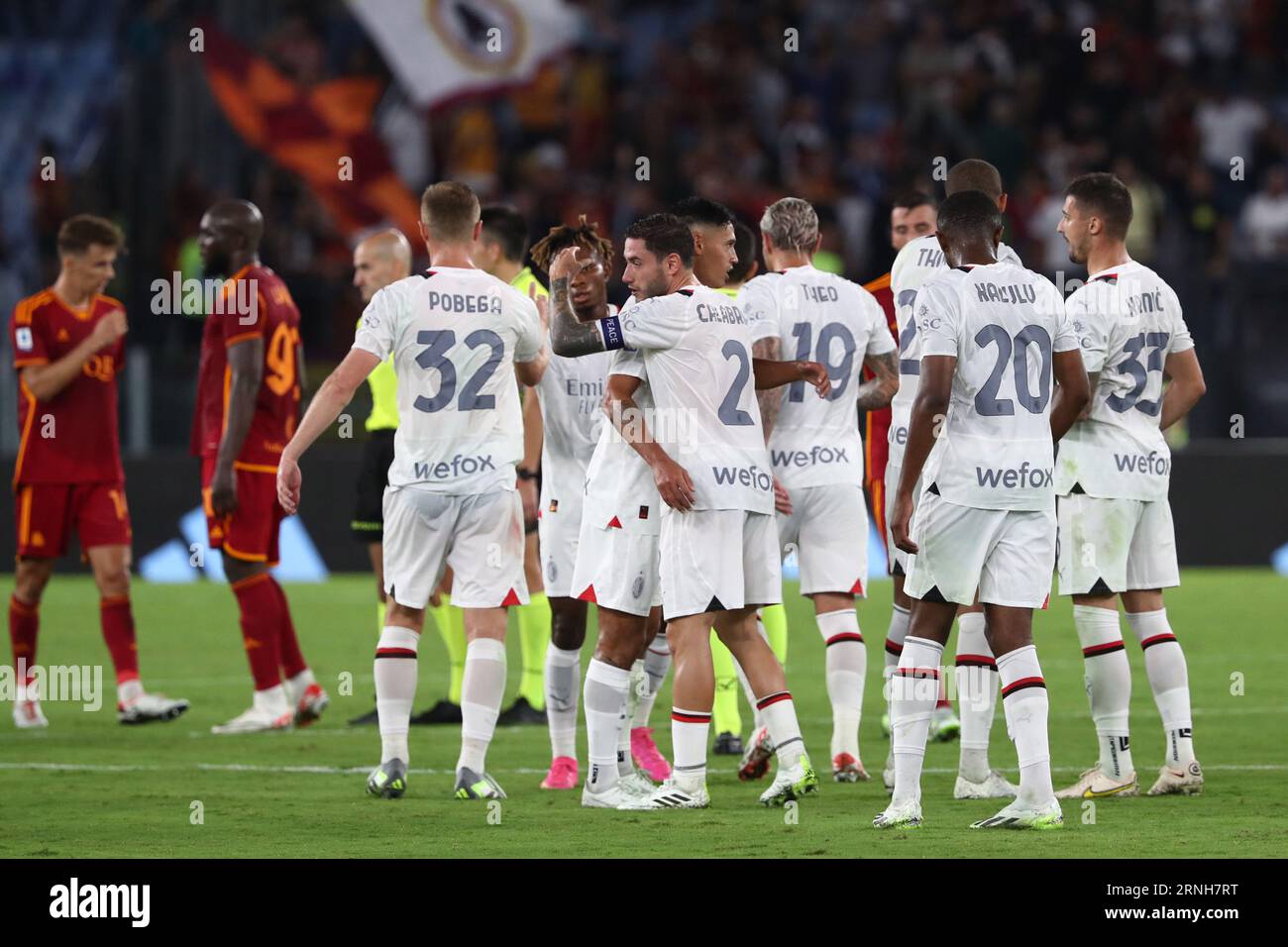 Rome, Italy. 01st Sep, 2023. Rome, Italy 01.09.2023: Milan players