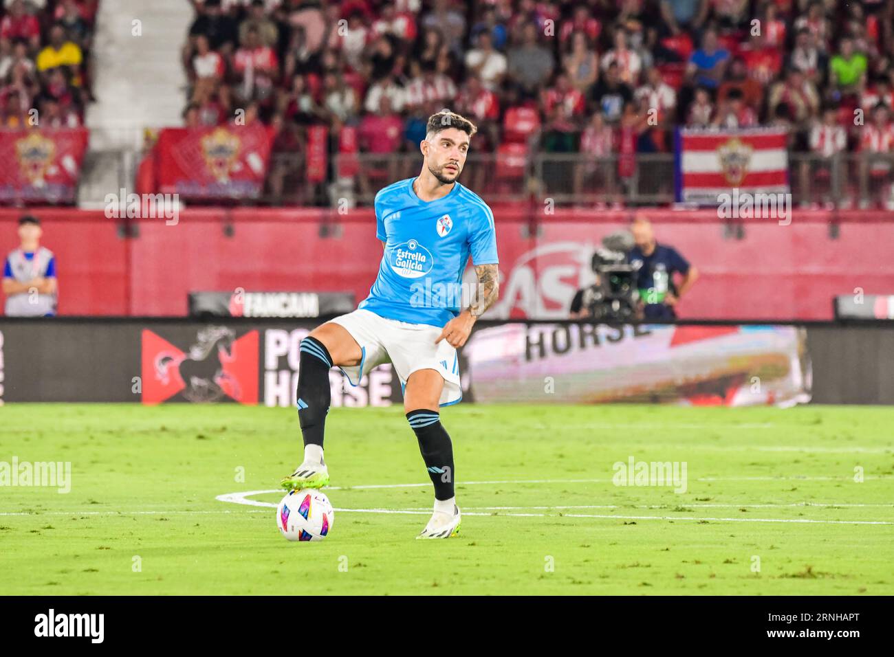Almeria, Almeria, Spain. 1st Sep, 2023. ALMERIA, SPAIN - SEPTEMBER 1: Unai NuÃ±ez of RC Celta de Vigo controls the ball during the match between UD Almeria and RC Celta de Vigo of La Liga EA Sports on September 1, 2023 at Power Horse Stadium in Almeria, Spain. (Credit Image: © Samuel CarreÃ±O/PX Imagens via ZUMA Press Wire) EDITORIAL USAGE ONLY! Not for Commercial USAGE! Stock Photo