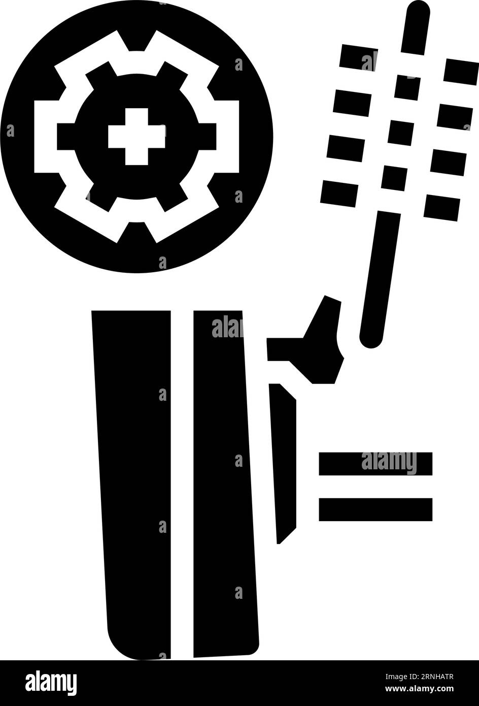wheel alignment car mechanic glyph icon vector illustration Stock ...