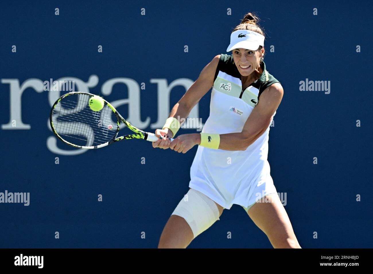 Bernarda Pera in action during a womens singles match at the 2023 US Open, Friday, Sep