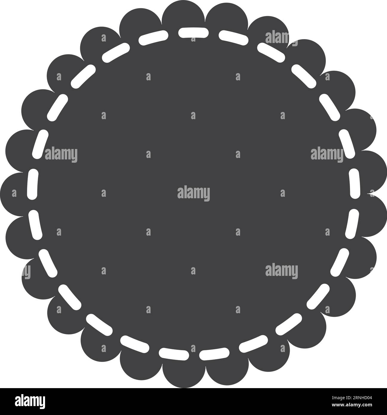 Round Decorative Label Black Shape Empty Badge Stock Vector Image freeze-dried-fluffy-heads-eric-s-frostbites-candy
