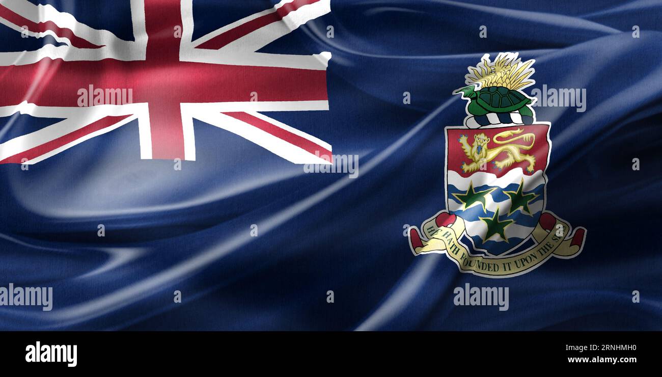 Cayman islands flag in wind hi-res stock photography and images - Alamy