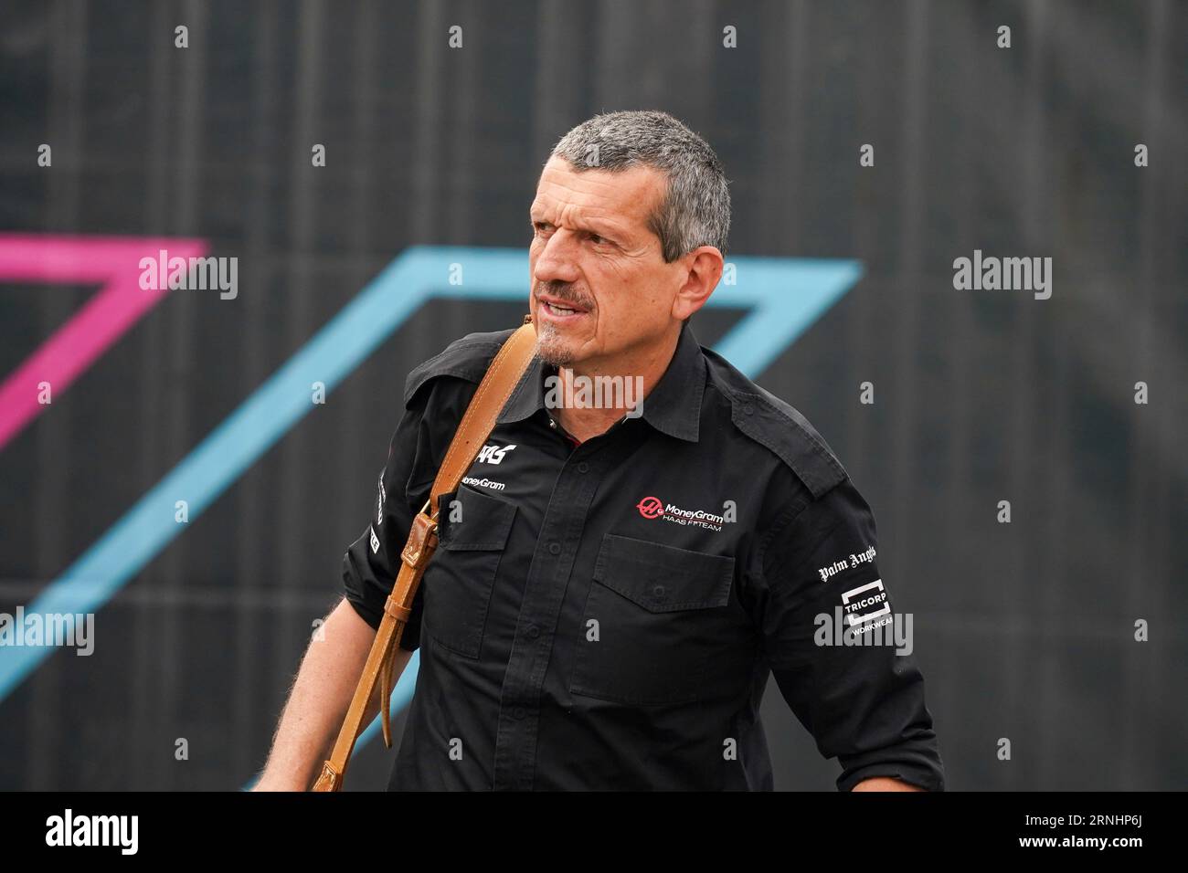 Monza, Italy. 1 Sep, 2023. Gunther Steiner, Team principal of MoneyGram Haas F1 Team, during Formula 1 Pirelli Gp d'Italia. Credit: Alessio Morgese/Alessio Morgese / E-mage / Alamy live news Stock Photo