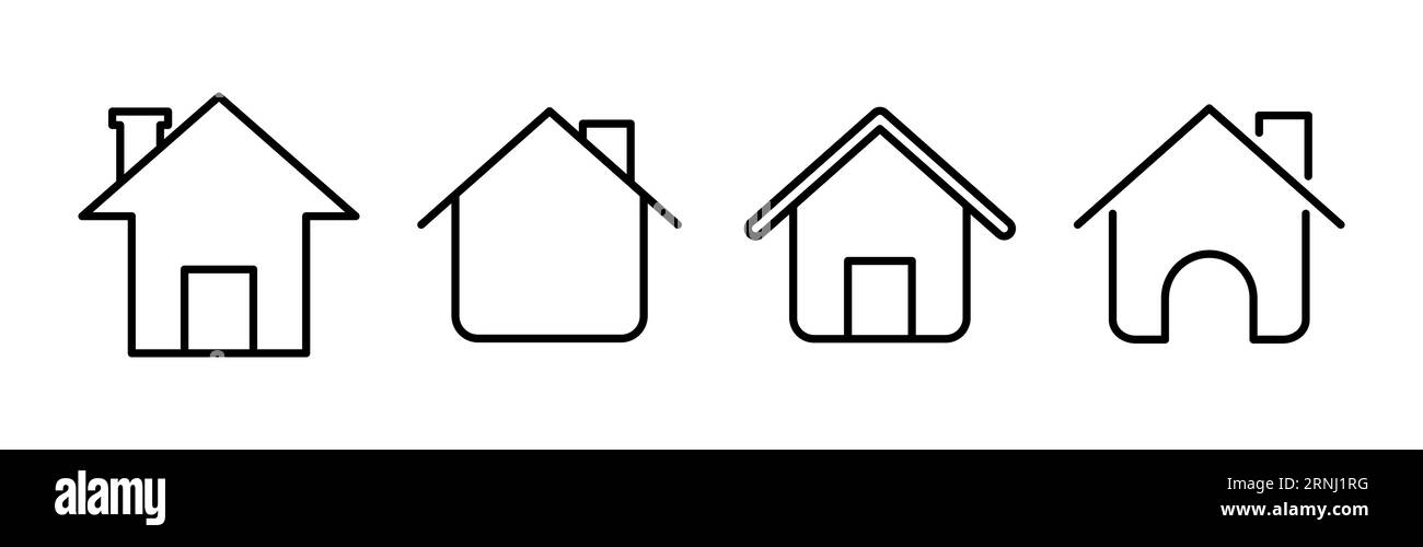 Home icon vector. House vector icon Stock Vector Image & Art - Alamy