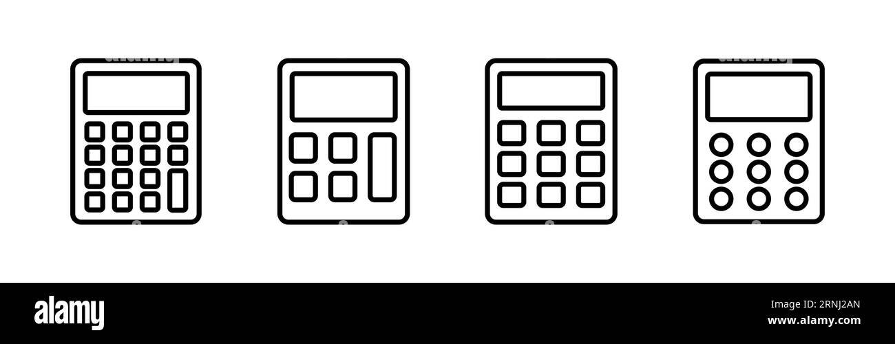 Calculator icon vector. math icon. finances sign Stock Vector Image ...