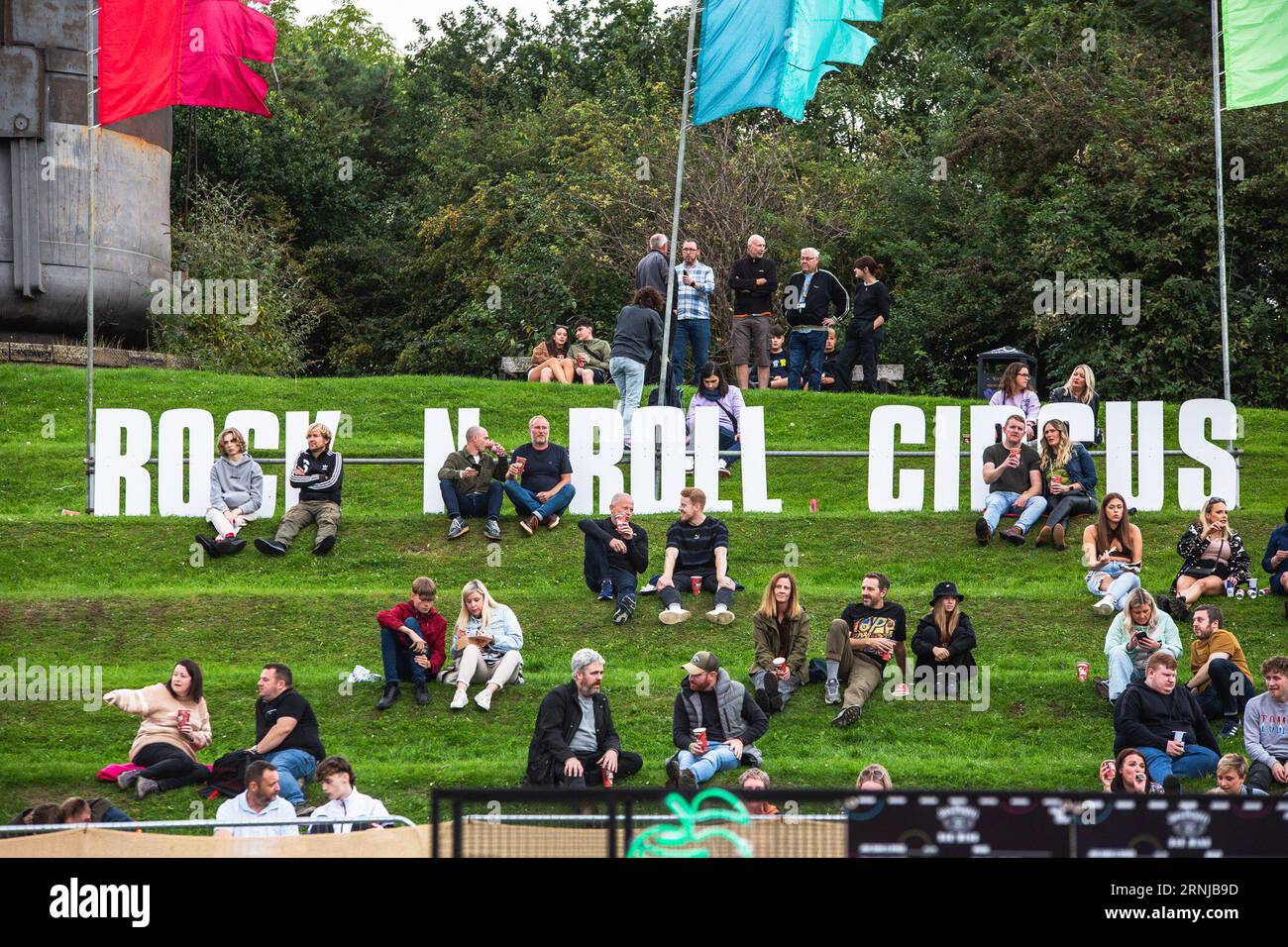 September 1, 2023: Performers entertain the crowds at the Rock N Roll