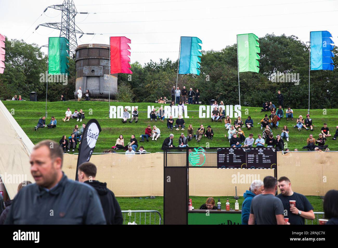 September 1, 2023: Performers entertain the crowds at the Rock N Roll
